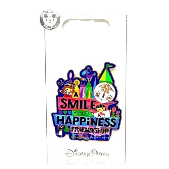 IT'S A Small World A Smile Means Happiness & Friendship Disney Pin - Picture 1 of 1